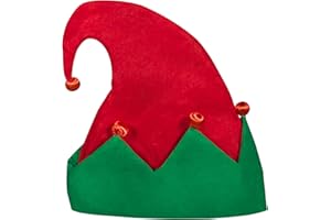 Windy City Novelties LED Flashing Elf Hat – Light-Up Christmas Holiday Costume Accessory