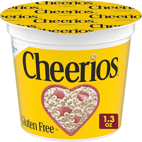 CHEERIOS BREAKFAST CEREAL CUP, GLUTEN FREE, SINGLE SERVE...