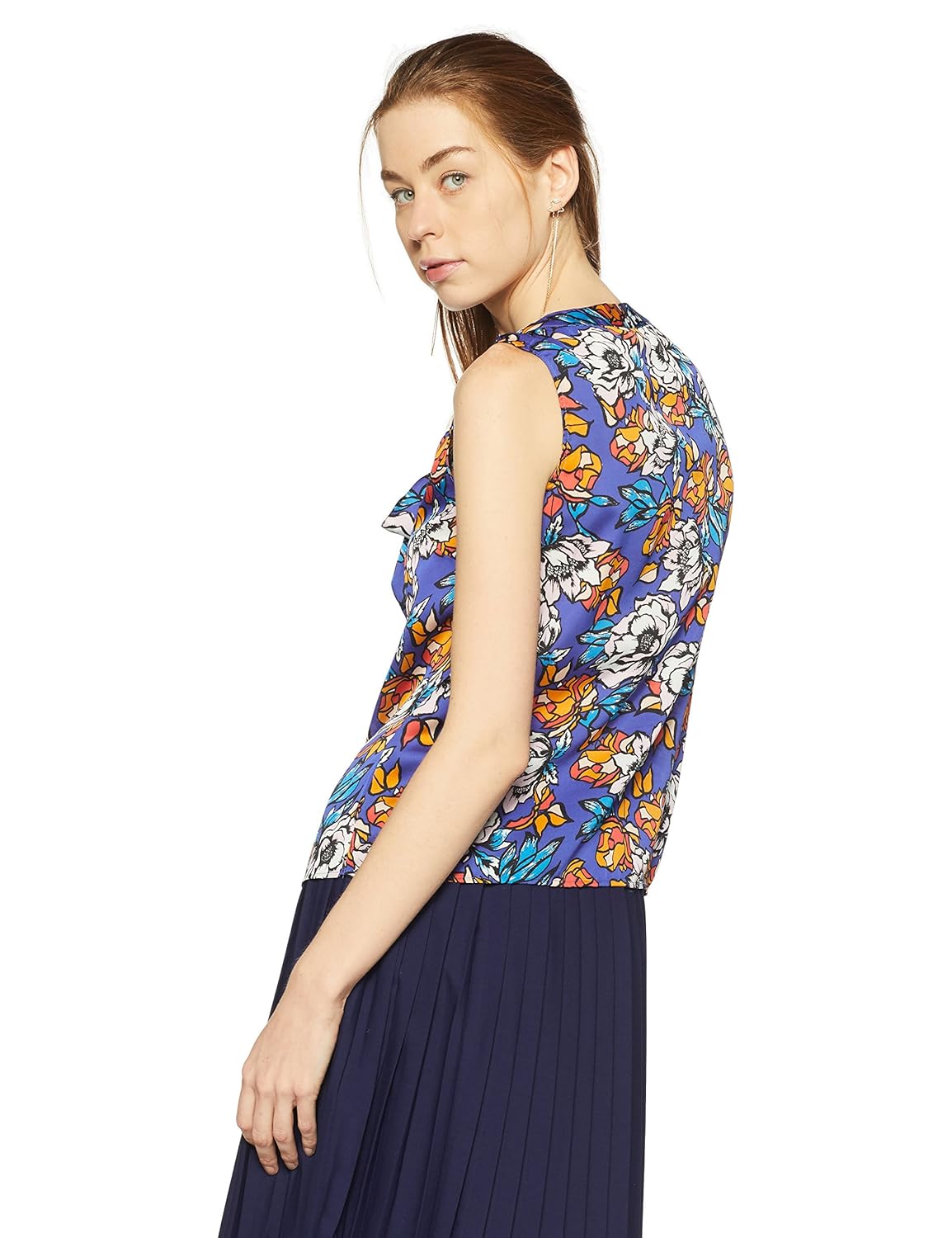 allen solly women's regular fit synthetic shirt