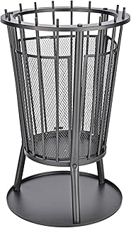 Feuerkorb Metall 40x61cm Funkenschutz Feuerschale Feuerstelle Terrasse