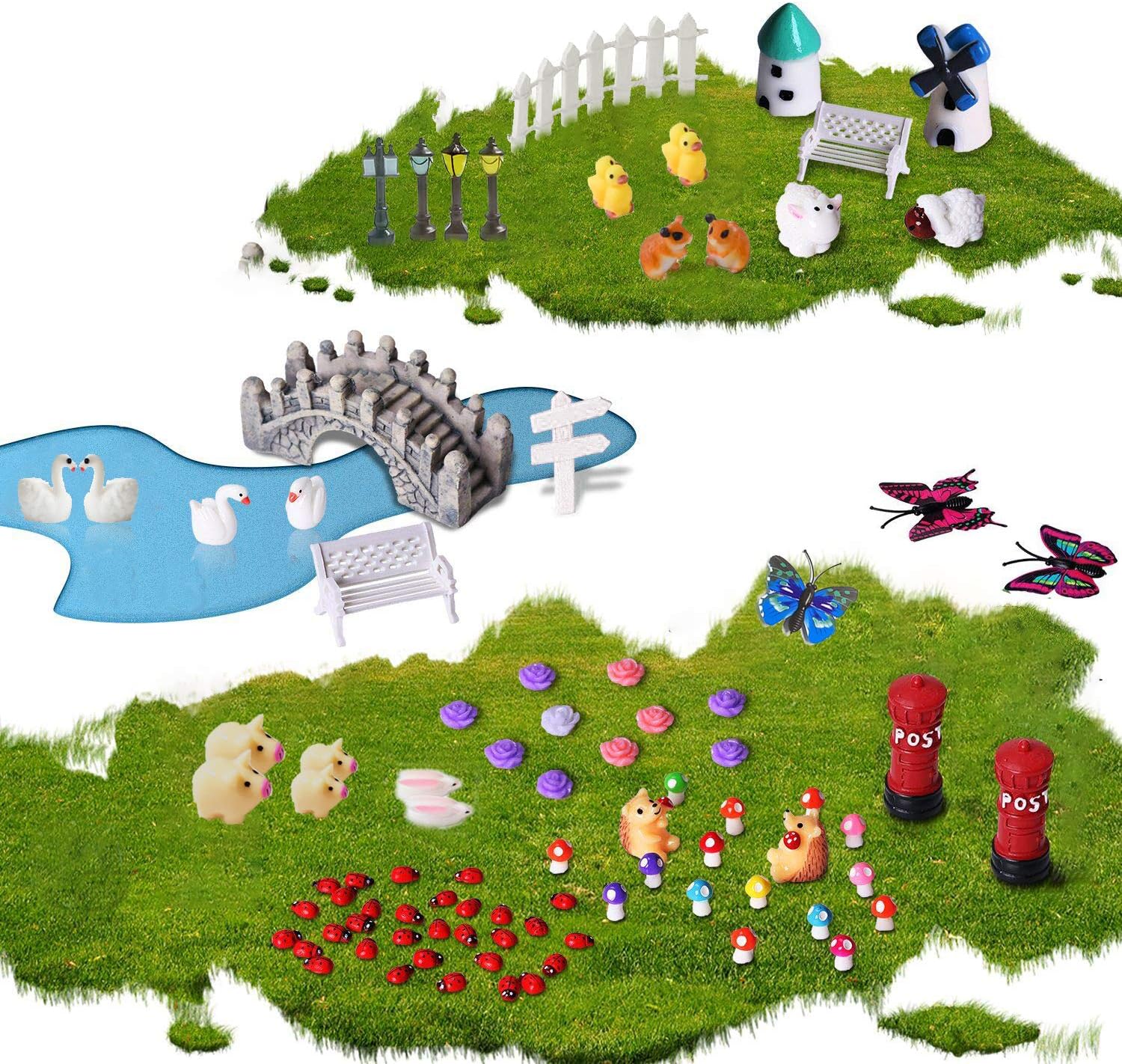 Get Zjw 112 Pieces Miniature Fairy Garden Accessories Diy Dollhouse Desktop Wallpaper Get Wallpaper Zjw 112 Pieces Miniature Fairy Garden Accessories Diy Dollhouse Desktop Wallpaper