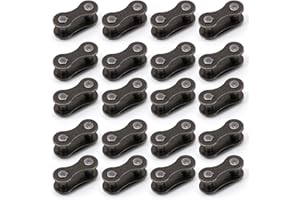 20pcs Bike Chain Master Links for Bicycle Missing Link, Alloy Quick Release Chain Connector Links for Single Speed Bike Chain