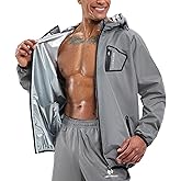 HOTSUIT Sauna Suit Men Anti Rip Boxing Sweat Suits Exercise Workout Jacket