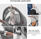 Zamboo Universal Stroller Pegs 6-Pack Grey/White Buggy Clips view 3