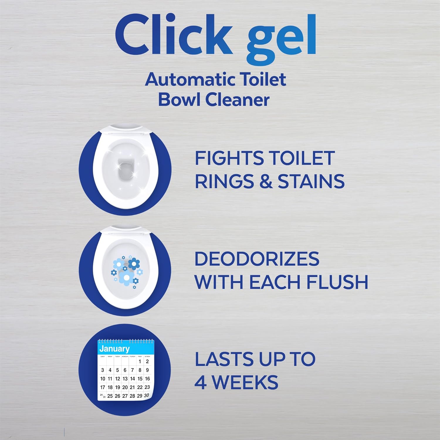Lysol Automatic Toilet Bowl Cleaner, Click Gel, Lavender Fields, 6 Count: Health & Personal Care