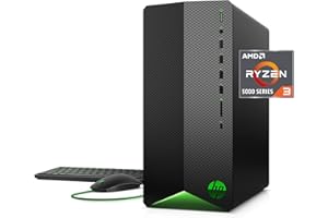 HP Pavilion Gaming Desktop, AMD Radeon RX 5500, AMD Ryzen 3 5300G Processor, 8 GB RAM, 512 GB SSD, Windows 11 Home, 9 USB Ports, Keyboard and Mouse Combo, Pre-Built PC Tower (TG01-2022, 2022)