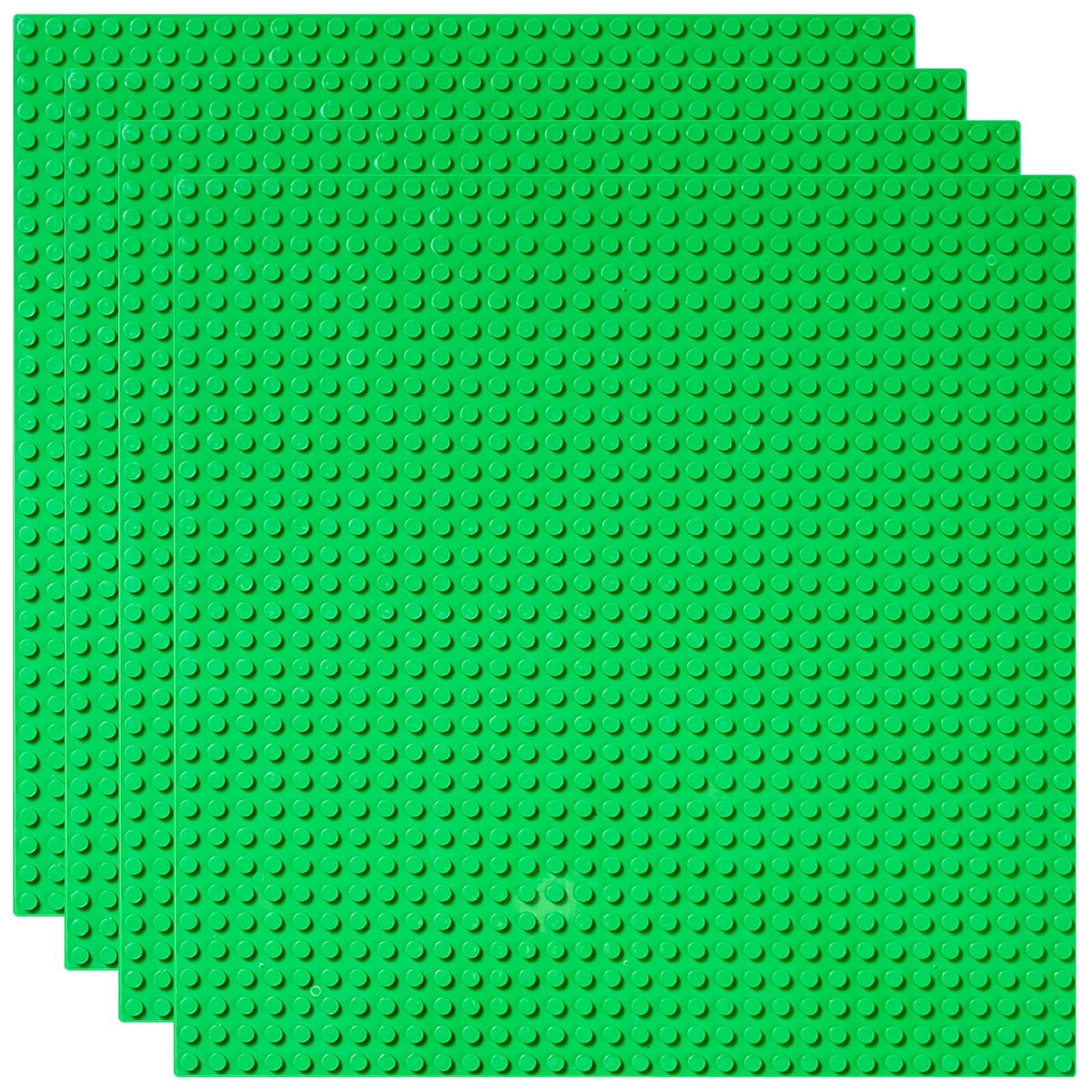 Photo 1 of Strictly Briks Stackable Baseplates - Compatible with Lego & Brick Brands - Endless Creativity with Building Set - Versatile Building Brick Mat for Custom Layouts - Pack of 4-10 x 10 in - Multicolor