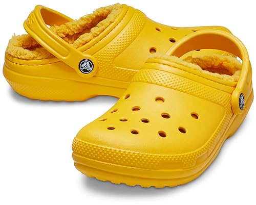 Crocs Unisex Men's and Women's Classic Lined Clog Fuzzy Slippers