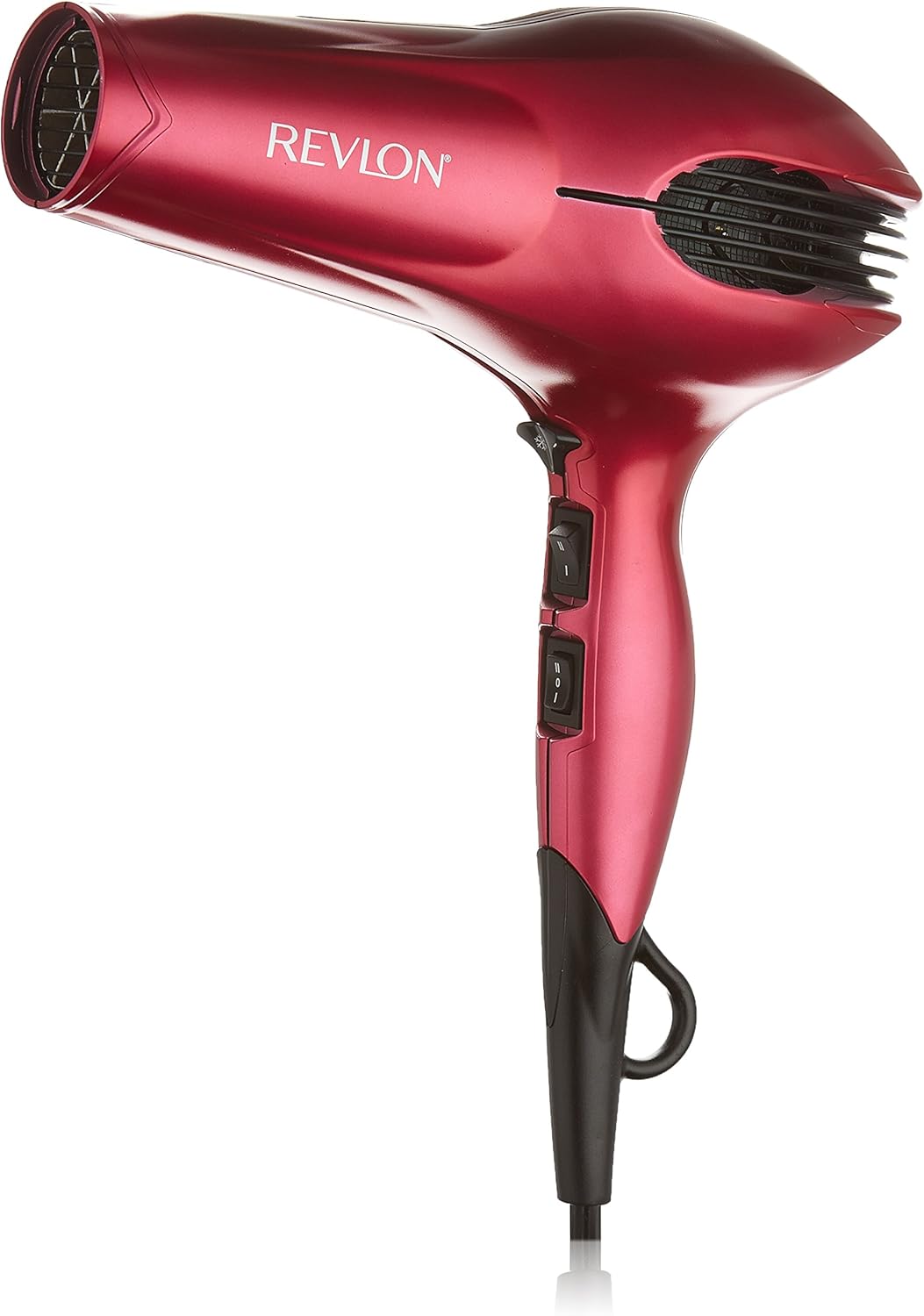 Revlon Tourmaline Ionic Quiet Hair Dryer Red with Black Accents Amazon