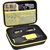 GWCASE Case Compatible with DEWALT 8V MAX Cordless Screwdriver Kit DCF682N1/DCF682N2,Gyroscopic Storage Holder with Mesh Pocket for Electric Screwdriving Drill Bit Set,Battery Pack, Charger (Box Only)