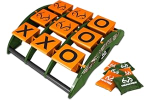 NKOK Realtree Tic-Tac-Toss Game Set for Kids - Strategic Outdoor Fun for Ages 5+ - Easy Assembly, No Batteries Required, Perfect Lawn and Beach Play