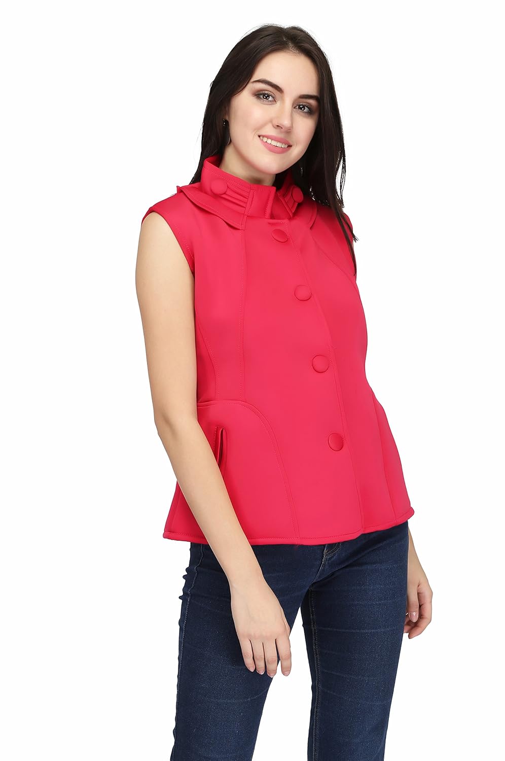 high hill spandex sleeveless jacket for women