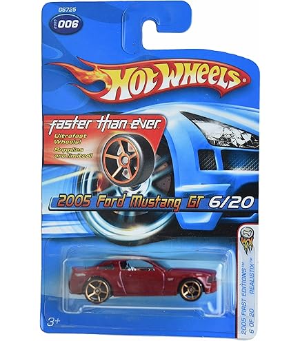 ミニカー Hot Wheels Ford MUSTANG GT Amazon.com: Hot Wheels 2005 Ford Mustang GT, 2005 First Editions 6