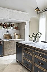 Goo-Ki 6 Pack Brushed Brass Cabinet Handle Drawer