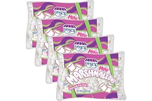ONLY KOSHER CANDY Kosher Mini Marshmallows, 8 Oz. (Pack of 4)