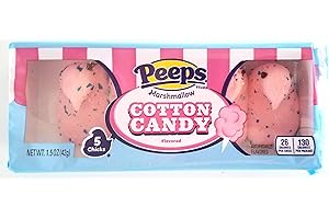 JUST BORN Peeps (1 Pack) Pink Chicks Marshmallow Easter Cotton Candy 1.5 oz / 42 g