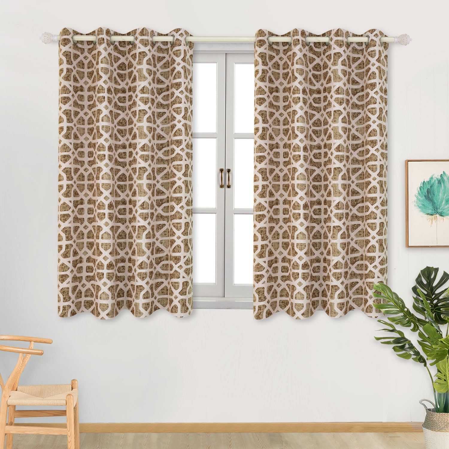 Vorhange Beige Mit Osen Blickdicht Mustern Orientalische