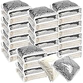 30Pcs Clear Vinyl Zippered Storage Bags - Blanket & Sweater Organizer, 10.5 x 10.5 x 2.5 Inch