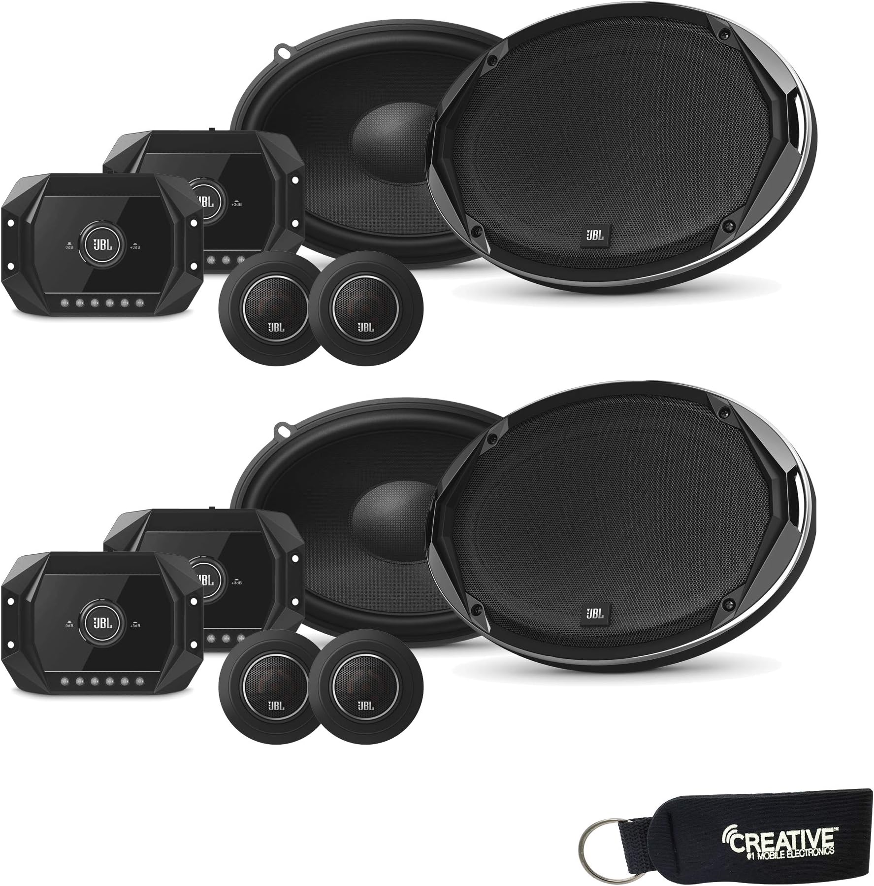 JBL STADIUMGTO960C Stadium Series 6x9 Inch Step-up Car Audio Component Speaker Systems - Two Pairs