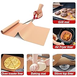 UBeesize 2 Pack Nonstick Copper Grilling Mats for