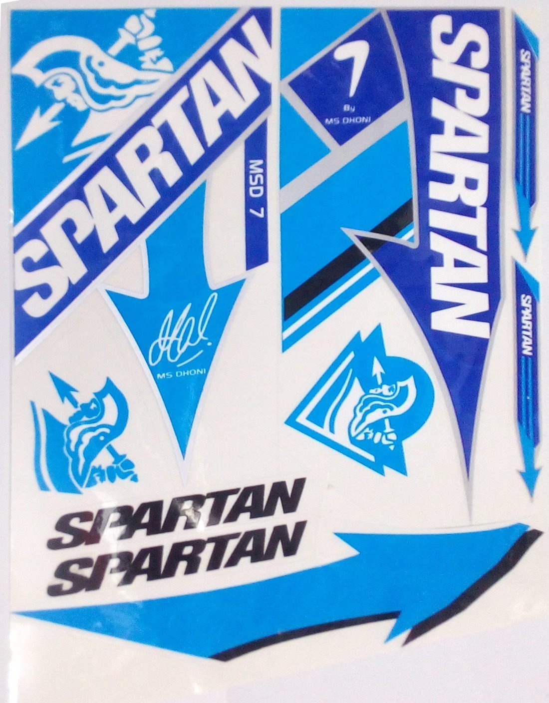 Buy Allygater Spartan Cricket Bat Custom Made Sticker Set Online at Low