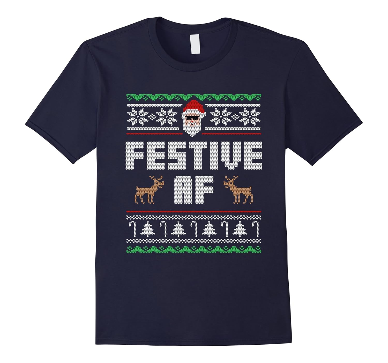 Festive AF Shirt - Funny Christmas - Festive AF Sweater Tee-ANZ