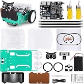 ELEGOO Owl Smart Robot Car Kit for Kids with Nano, Compatible with Arduino | Build &amp; Code,Robot with Bluetooth Control, Line Tracking, Obstacle Avoidance, RGB Lights &amp; DIY Faces, STEM Projects