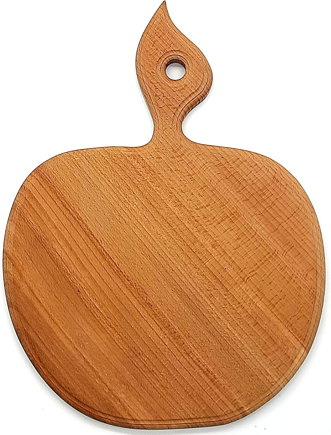 8x9.5’’ Wooden Hardwood Wood Circle Cutting Board with Handle for Kitchen - BBQ Chinese Turkey Mini Round Organic Chopping Board - Wooden Charcuterie Board, Bread, Cheese - Wood Serving Platter