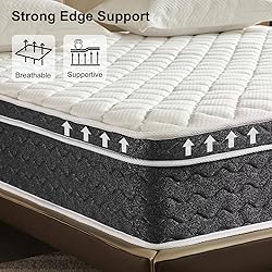 Ablyea Queen Mattresses 12 Inch Hybrid Mattress in
