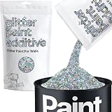 Hemway Silver Holographic Stars Glitter Paint Additive 100g