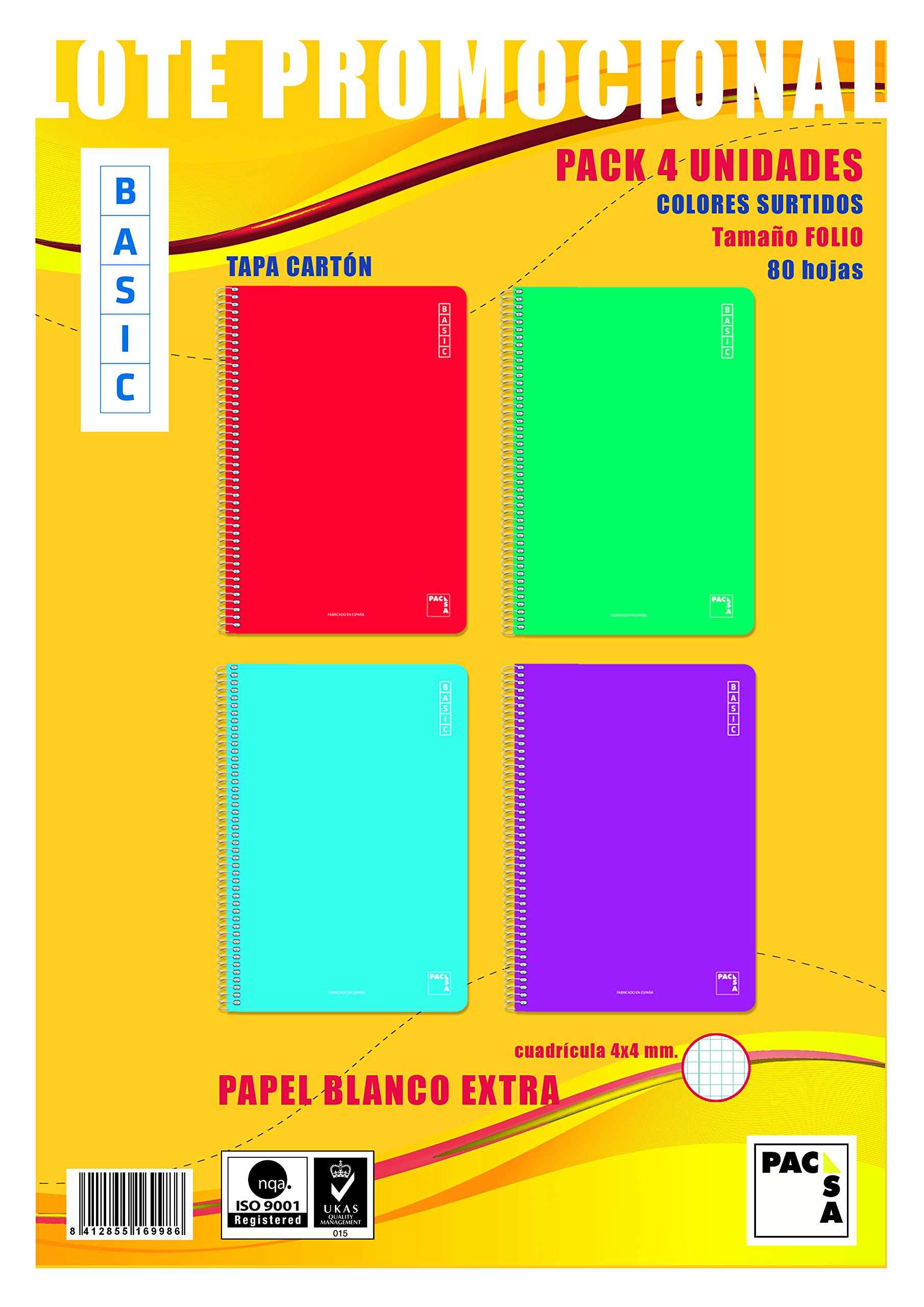 Sam Basic – Pack of 4 Pads, Square 4 x 4