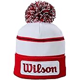 WILSON Golf Tour White Red Unisex Golf Beanie