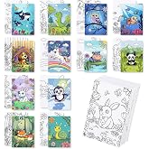 Zynlio 12 Packs Animal Pre Drawn Canvas to Paint, Animal Pre Printed Canvas for Painting, Pre Stretched Canvas Outline Painting Boards for Beginners, Students, Party Favors(5 * 7in)