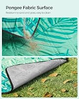 SONGMICS Large Waterproof Picnic Blanket 300x200cm Fern Pattern Green view 5