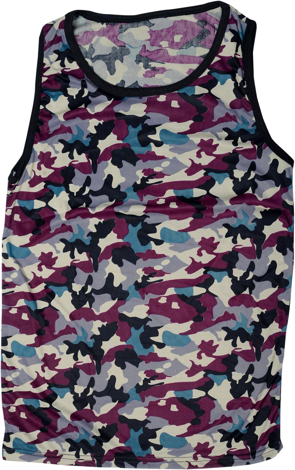 Krystle Men's Cotton Sleeveless Army Camouflage Sports Vest (X-Large)