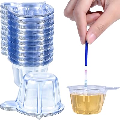 Boao 40ml Urine Collection Cups 60pc Plastic Disposable Specimen Vials for