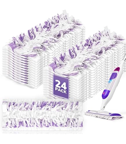 PowerMop Mopping Pad Refills - 10 Count Disposable Pads For Multi-Surface & Wood Floors