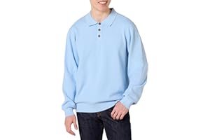 Amazon Essentials Mens Relaxed-Fit Knit Polo Sweater