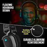 Corsair HS80 RGB Wireless Multiplatform Headset Dolby Atmos Carbon view 5