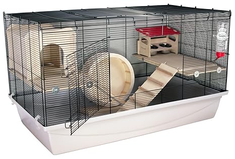 PETGARD Mäuse- und Hamsterkäfig BORNEO L DELUXE