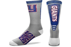 FBF - NFL Adult Team Logo Cool Grey Jump Key Crew Dress Socks Footwear For Men And Women Game Day Apparel - Size Large 10-13