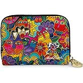 RFID Secure Armored Zipper Wallet by Laurel Burch (Laurel's Garden)