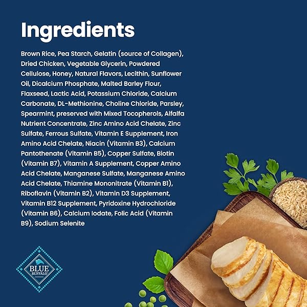 BLUE BUFFALO MEDIUM DENTAL CHEWS FOR DOGS, DAILY DENTAL CARE DOG TREATS MADE IN THE USA WITH NATURAL INGREDIENTS, CHICKEN & SPEARMINT (14 COUNT)