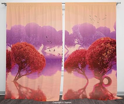 Rollos Gardinen Vorhange Landscape Curtains Futuristic Paint