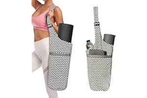 NORCIA Yoga Mat Bag Adjustable Strap Large Size Pocket and Zipper Pocket Fit Most Size Mats