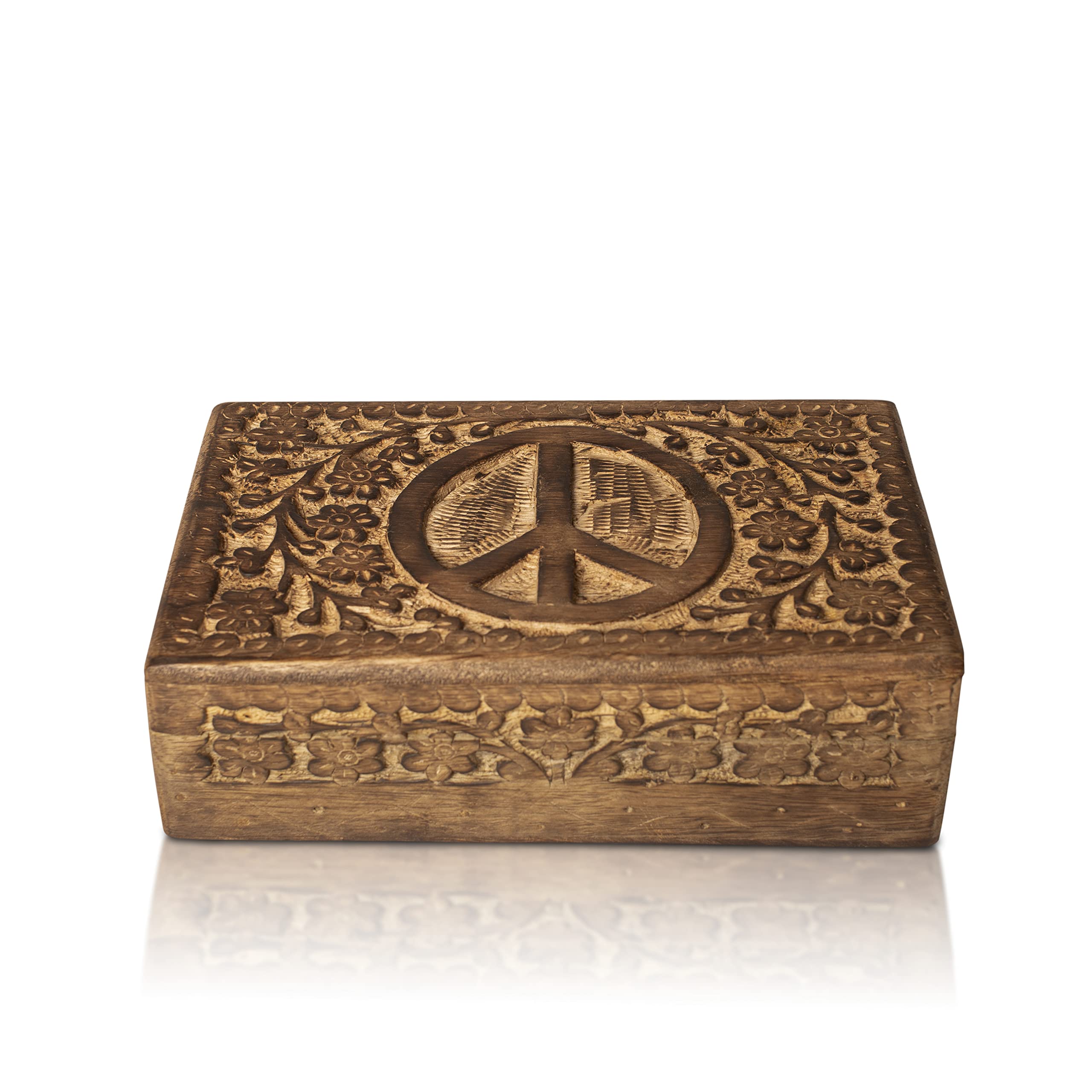 Great Birthday Gift Ideas Handmade Decorative Wooden Jewelry Box Jewelry Organizer Keepsake Box Treasure Chest Trinket Holder Watch Box Storage Box Housewarming Gifts Women