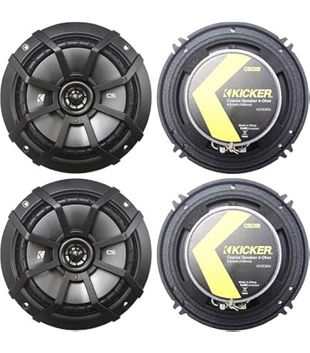 Amazon.com: Car Speaker Set Combo Of 2 Kicker 46CSC654 6.5