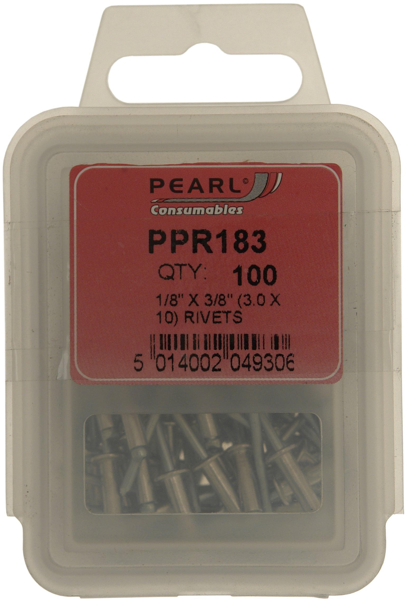 Pearl PPR183 Rivets 1/8 x 3/8-inch (Pack of 100)