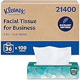 Kleenex Professional Facial Tissue, Bulk (21400), 2-Ply, White, Flat Boxed Format, Designed for Business (100 Tissues/Box, 36 Boxes, 3,600 Sheets/Case)