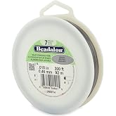 Beadalon 7 Strand Stringing Wire - 0.018 in / 0.46 mm, 300ft / 91m, Bright | Polished 7-Strand Stainless Steel Wire with Nylon Coating Offers Flexibility, Kink-Resistant Performance, DIY, Made in USA